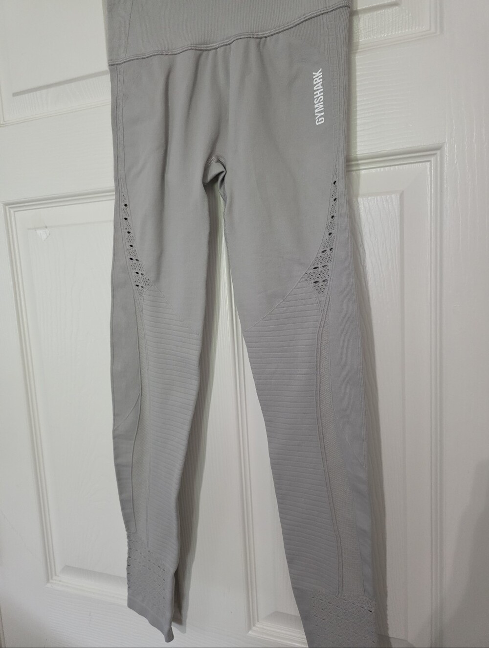 Gymshark Leggings Seamless High Waist Cut Outs Grey Sculpted Women Small